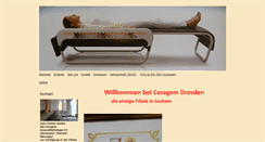 Desktop Screenshot of ceragem-dresden.com